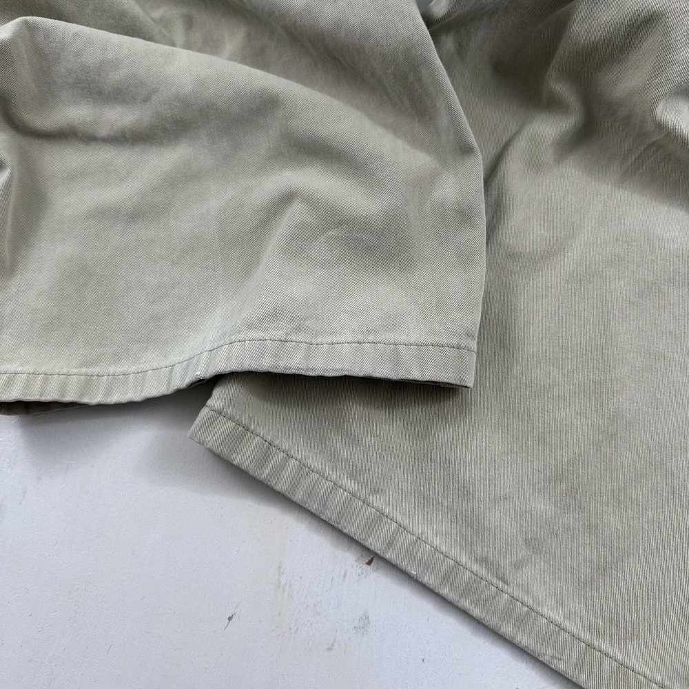 VTG Ron Herman Chino PANTS 36x32 Men Beige Khaki Soft Cotton Flat Front‎ Tag 38